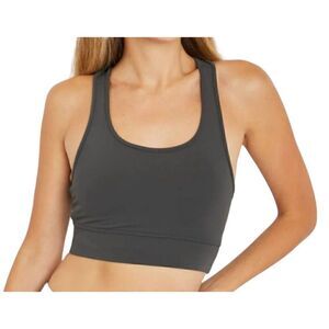 Zenana Grey Loads of Potential Sports Bra Size Small